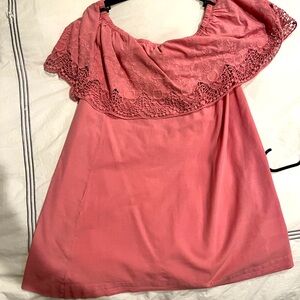 Off the shoulder maternity shirt